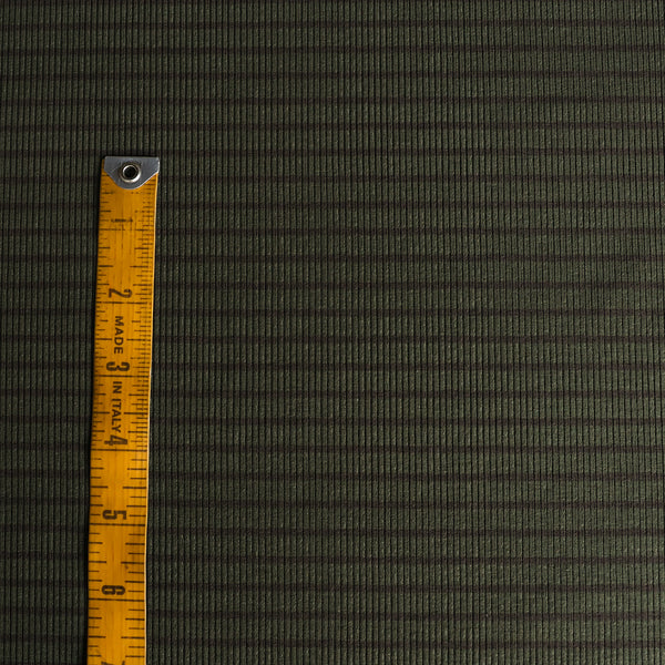 Noelle Olive Stripe Knit