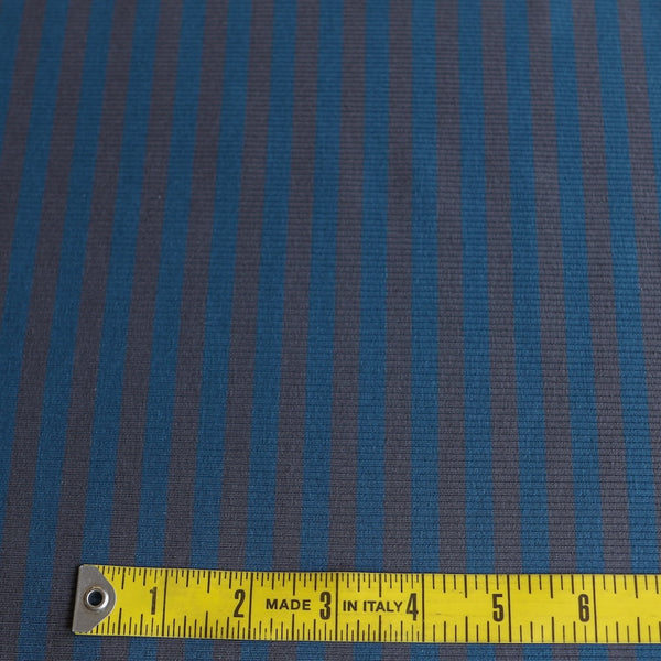 Caron Blue/Smoke Stripe Knit