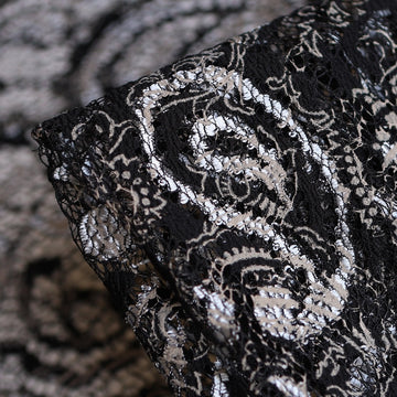 High Tea - Black/Silver Grey Lace