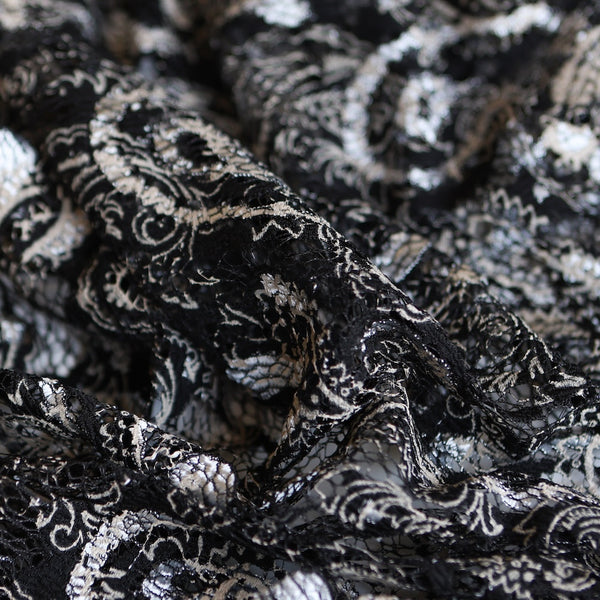 High Tea - Black/Silver Grey Lace