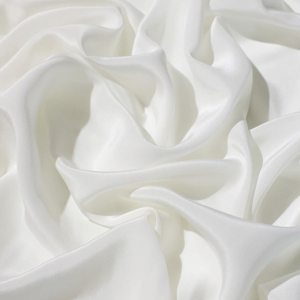 Silk Crepe De Chine - White