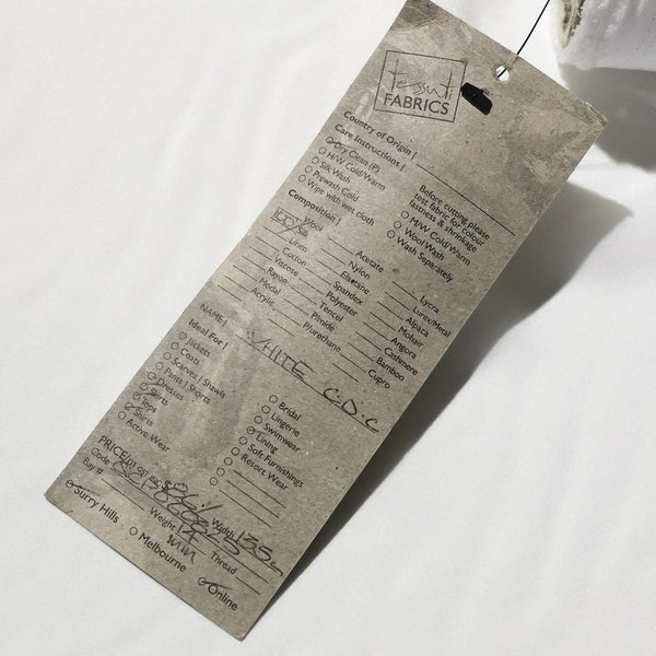Silk Crepe De Chine - White