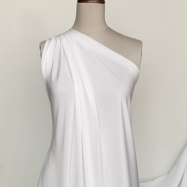 Silk Crepe De Chine - White