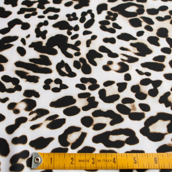 Leopard Gloss Stretch Technical Polyester
