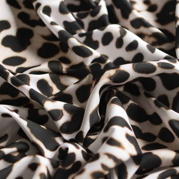 Leopard Gloss Stretch Technical Polyester