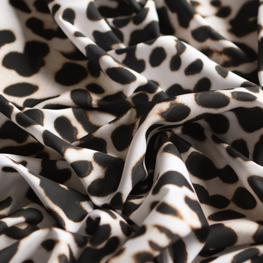 Leopard Gloss Stretch Technical Polyester