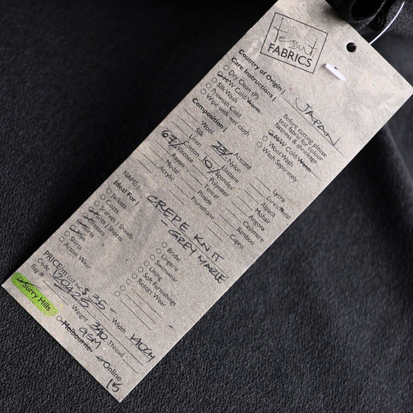 Crepe Knit Charcoal Marle