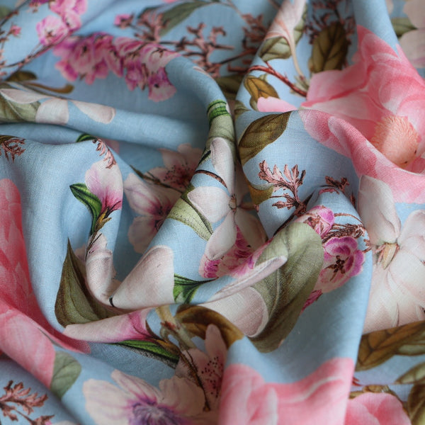Pastel Botanica - Printed Linen