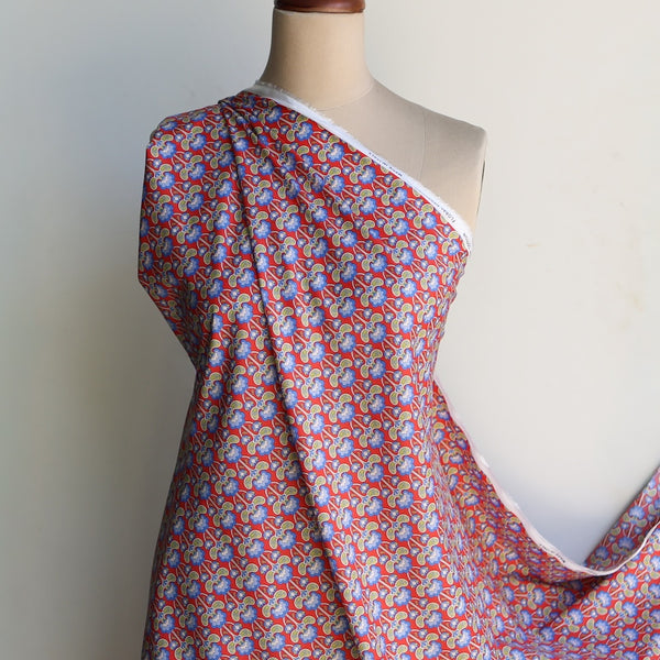 Peacock Posy Red - Liberty Tana Lawn