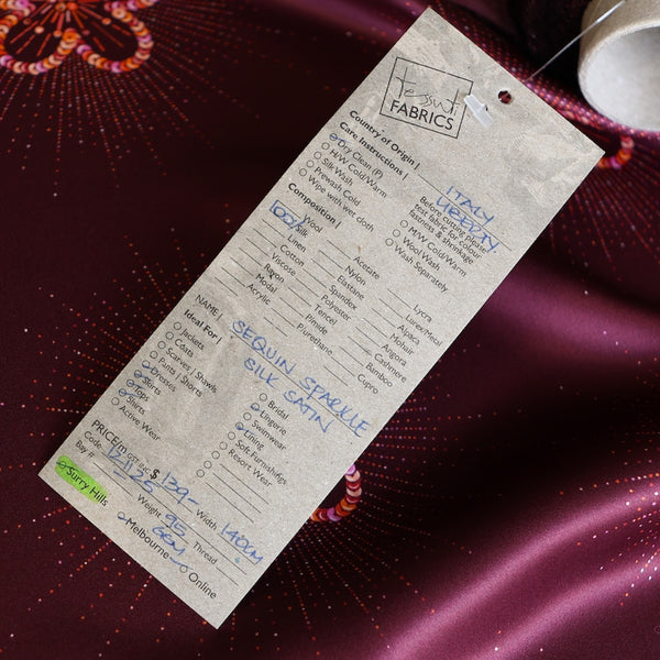 Sequin Sparkle - Liberty Belgravia Silk Satin