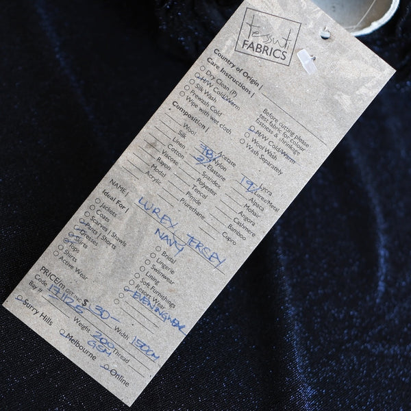 Lurex Jersey Navy