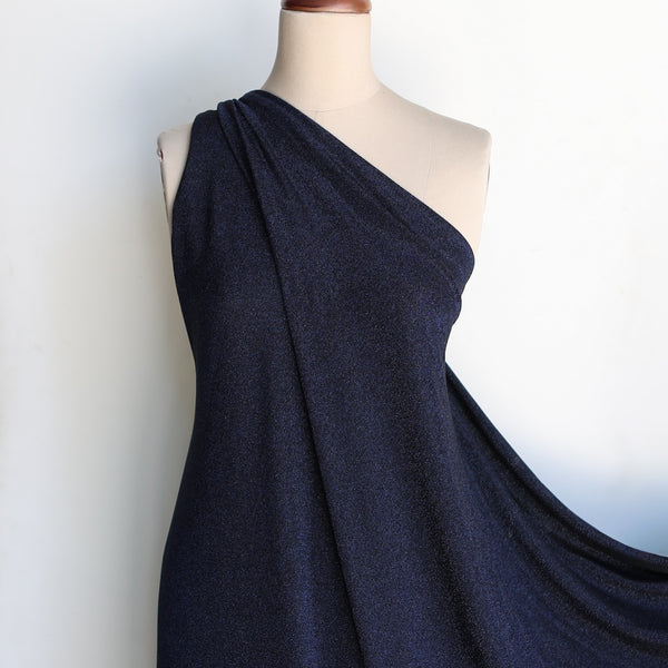 Lurex Jersey Navy