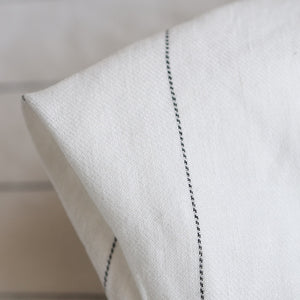 Bonn Ivory/Black Pinstripe Linen