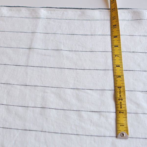 Bonn Ivory/Black Pinstripe Linen