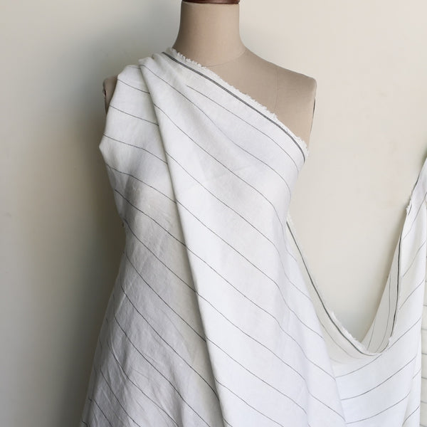Bonn Ivory/Black Pinstripe Linen