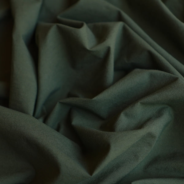 Akira Poplin Evergreen - Typewriter Cotton - Washer Finish