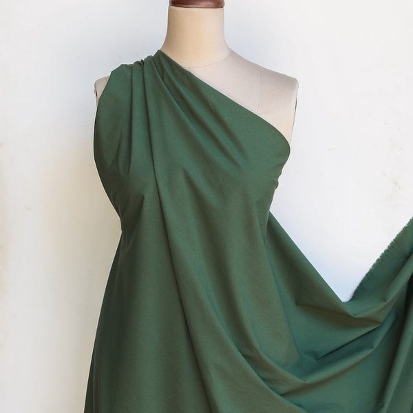 Akira Poplin Evergreen - Typewriter Cotton - Washer Finish
