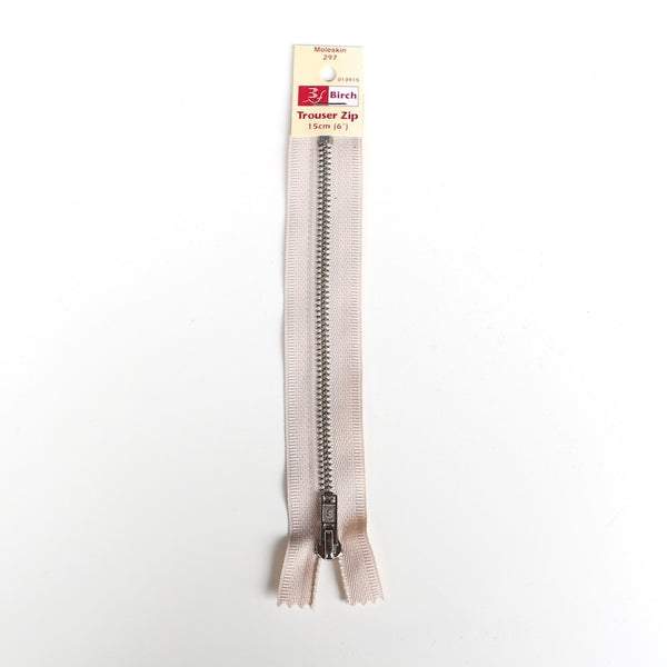Birch - Trouser Zipper - 15cm