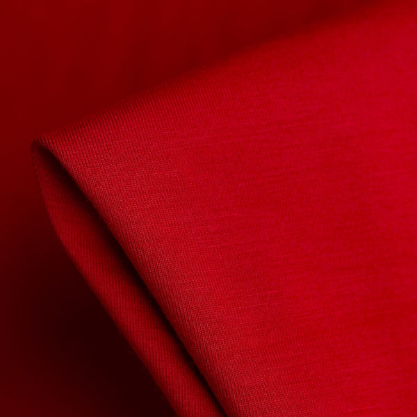 Bamboo Jersey Knit - Red (265gsm)