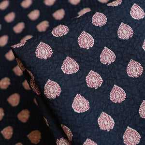 Oki Motif Navy Seersucker