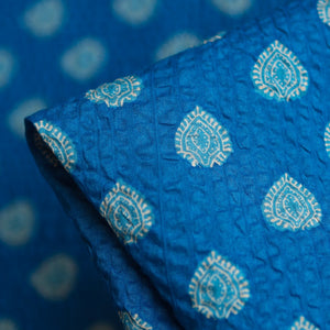 Oki Motif Reef Blue Seersucker