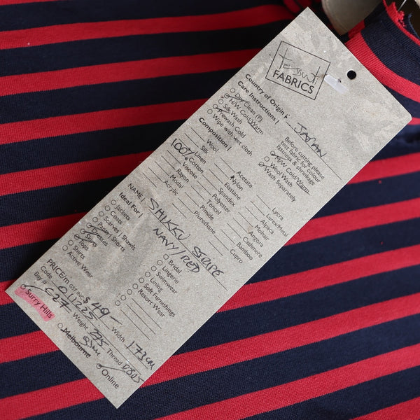 Shikku Stripe Navy/Red