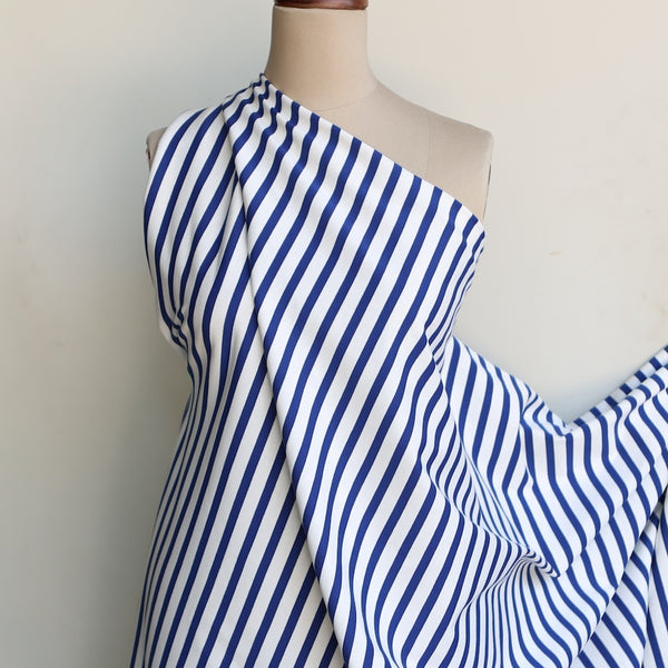 Shikku Stripe Off White/Bluette