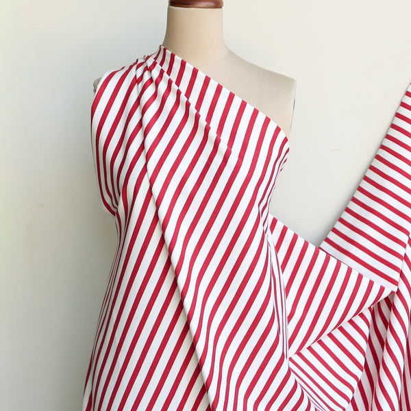 Shikku Stripe Off White/Red