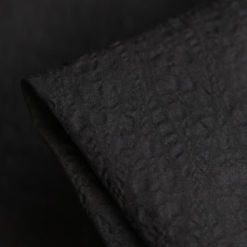 Daiya Black Seersucker Cotton