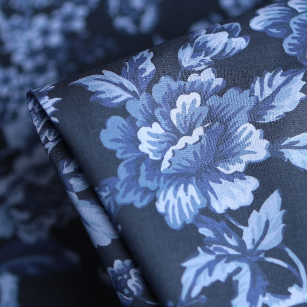 Regency Trail Navy - Bridgerton Collection  - Liberty Tana Lawn™