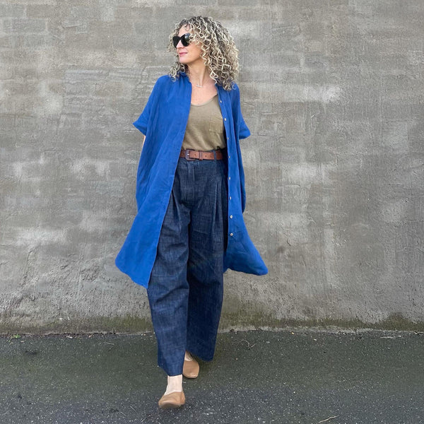 Bedford Lapis Washed Linen