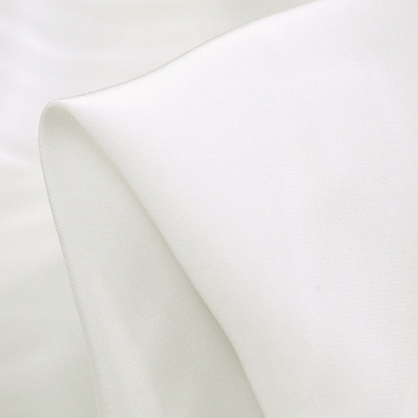 Silk Crepe De Chine - White