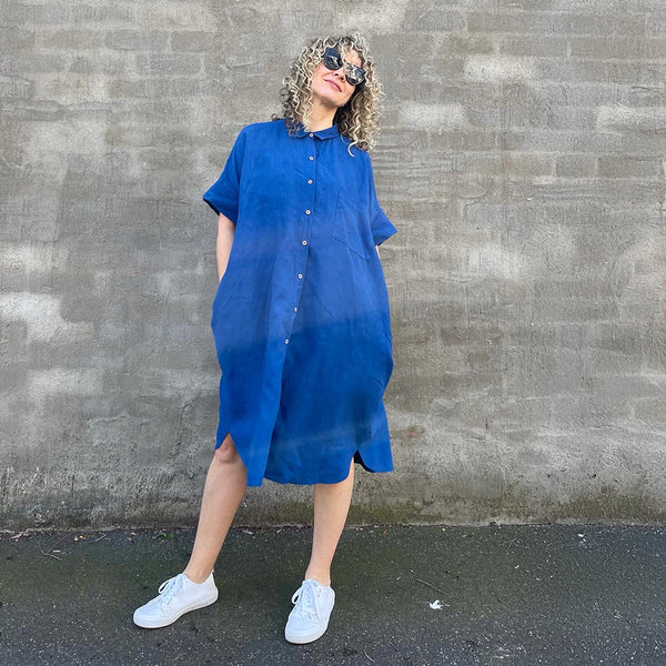 Bedford Lapis Washed Linen