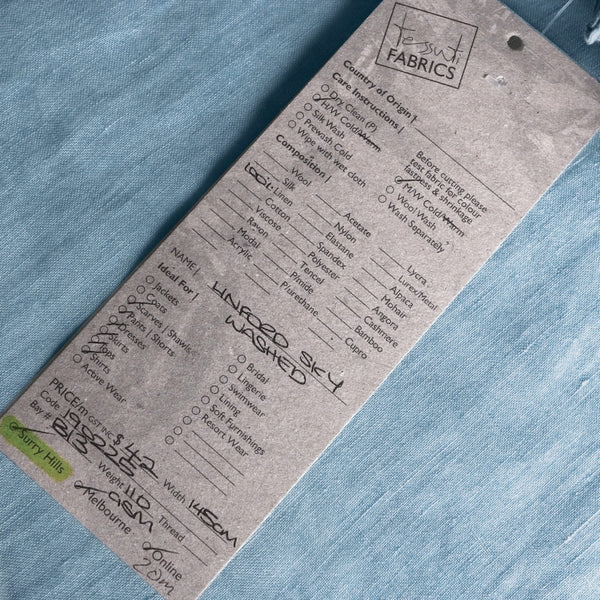 Linford Sky Washed Linen