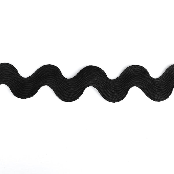 Giant Ric Rac Trim - Black - 38mm
