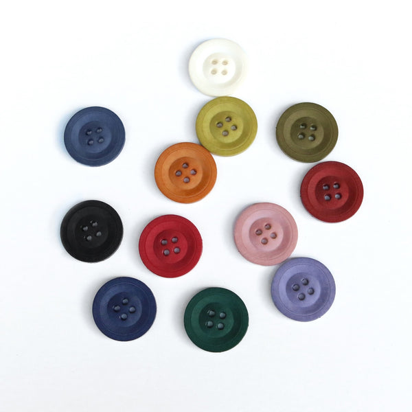 4 Hole Poly Button - Assorted Colours