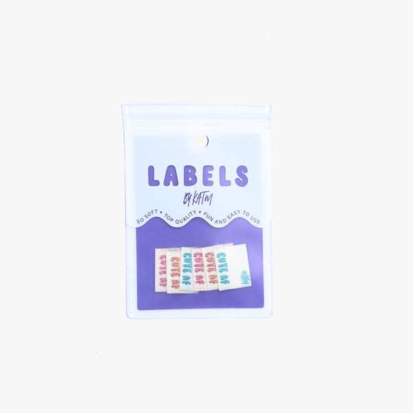 KATM Woven Side Labels - "CUTE AF" - woven sewing labels 6 Pack