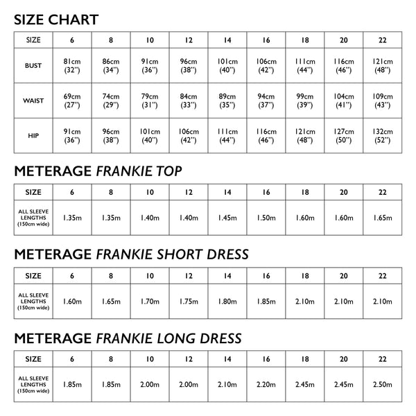 Frankie Top/Dress Pattern