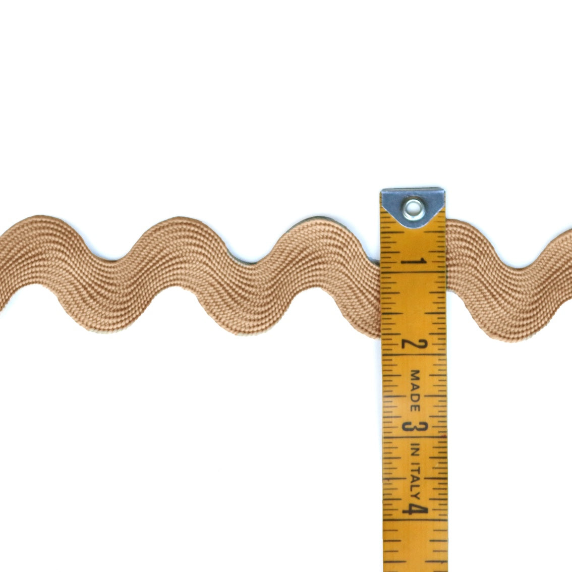 Tan Ric Rac Trim Giant Ric Rac Trim - Camel - 38mm