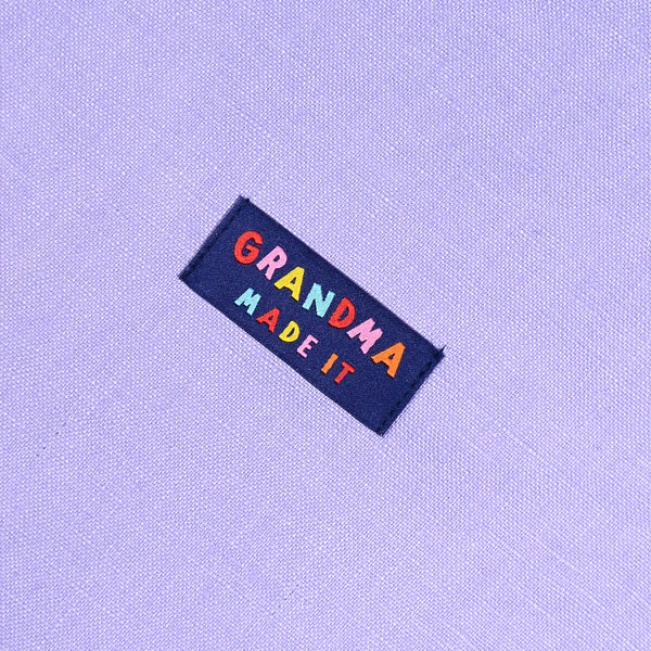 KATM Woven Labels - "Grandma Made It - Grandma Loves You" - woven sewing labels 6 Pack