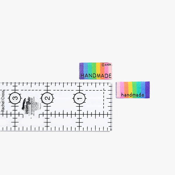 KATM Woven Side Labels - "Handmade/Made By Me" - Woven Sewing Labels 6 Pack