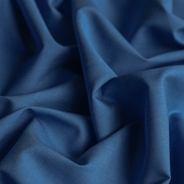 Remnant of Sonya Blue Cotton Shirting