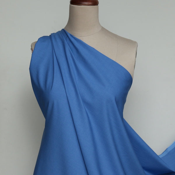 Remnant of Sonya Blue Cotton Shirting