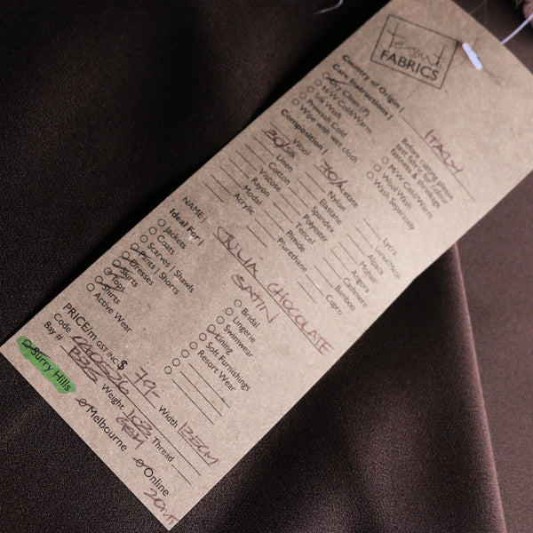 Julia Chocolate Satin CDC