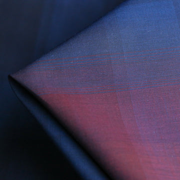 Indigo to Red Cotton - Panel Check