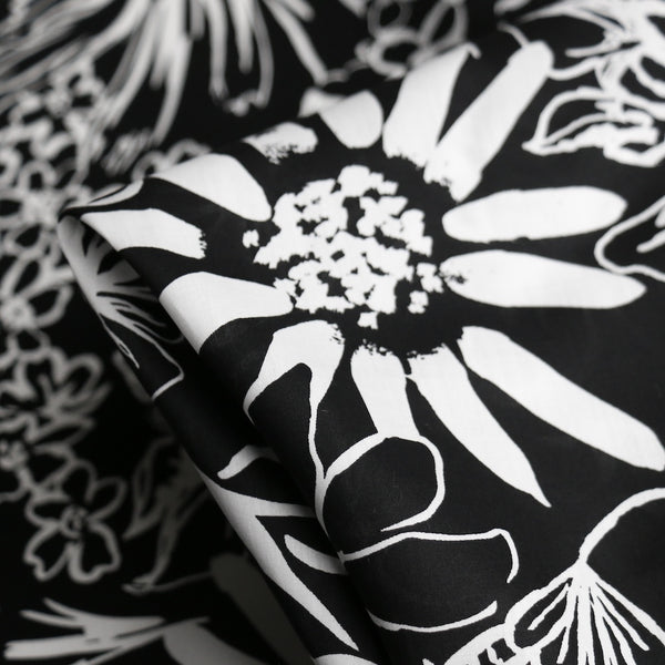Studio Florals Black - Liberty Tana Lawn