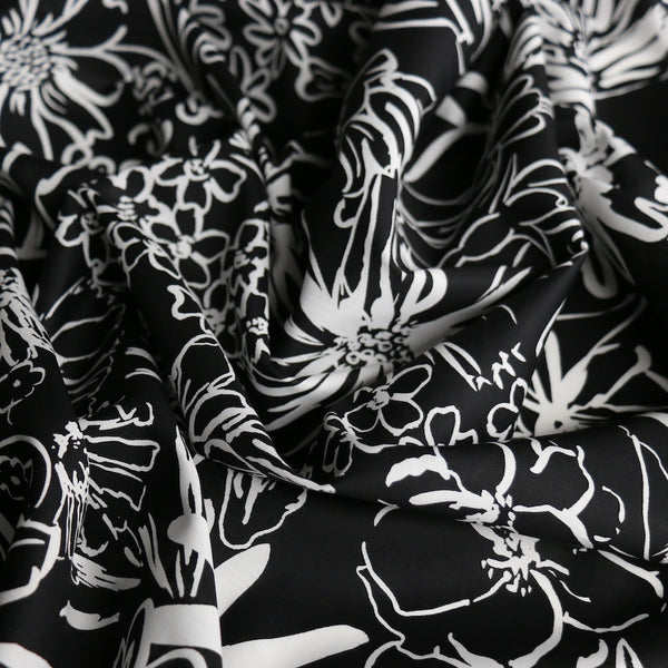 Studio Florals Black - Liberty Tana Lawn
