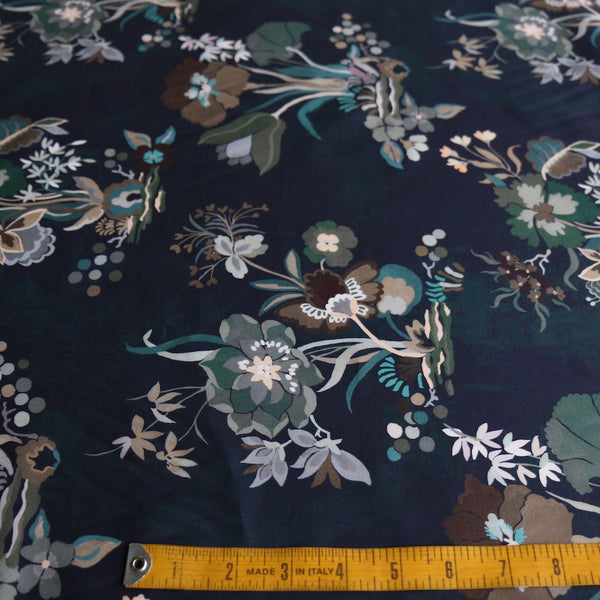 Kanazawa Lake Ink/Khaki - Liberty Tana Lawn