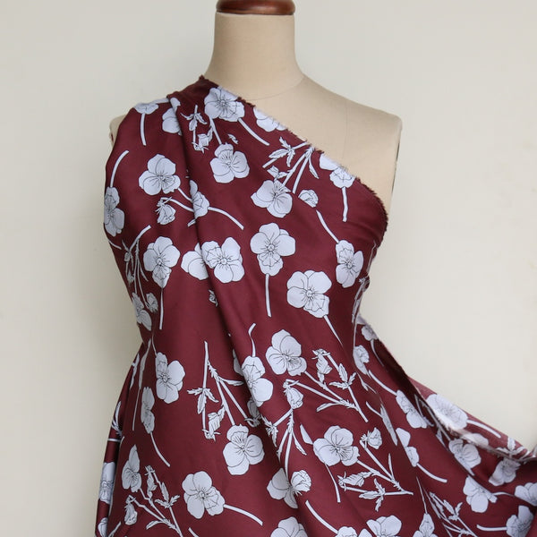 Radiant Ros Berry/Blue - Liberty Tana Lawn