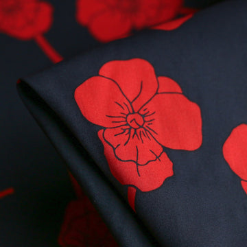 Radiant Ros Navy/Red - Liberty Tana Lawn
